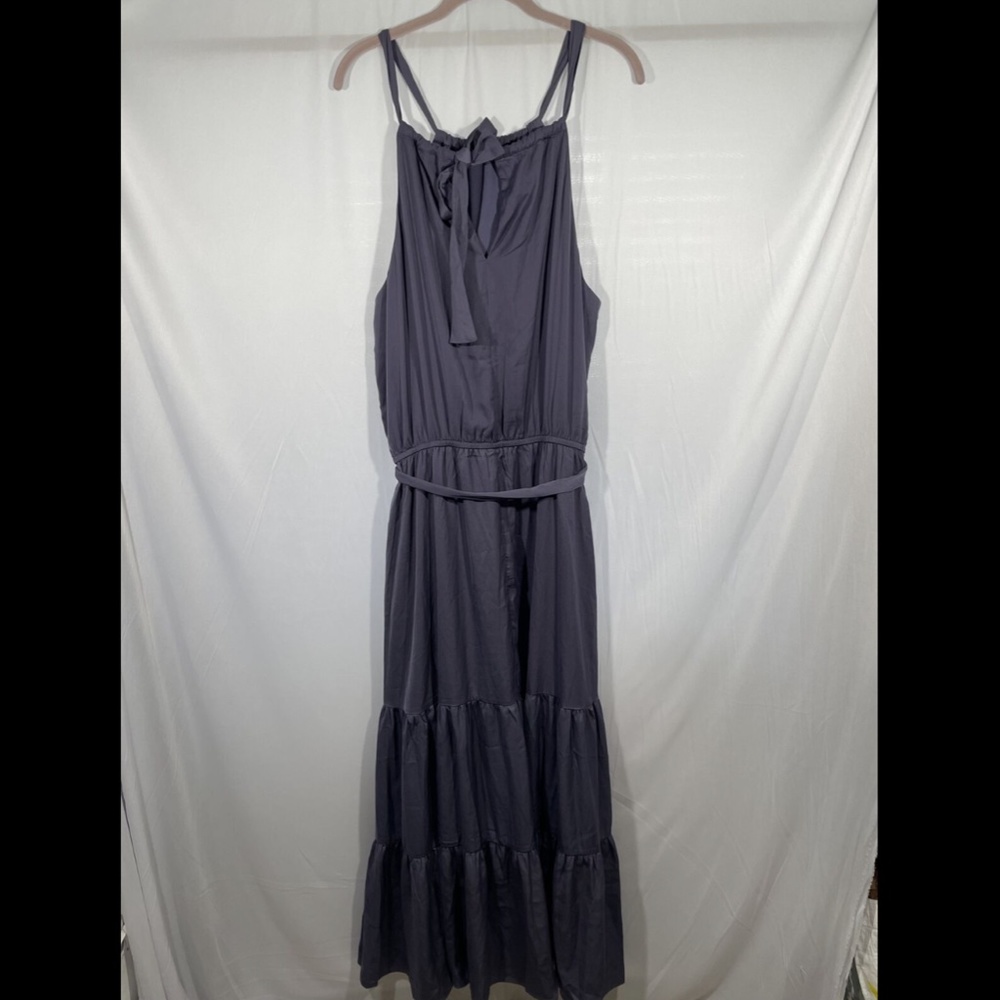 NWT $129 CITY CHIC‎ [ 18W M/18 ] Iconic Tiered Maxi Dress in Dusty lilac #S378 - Picture 10 of 12